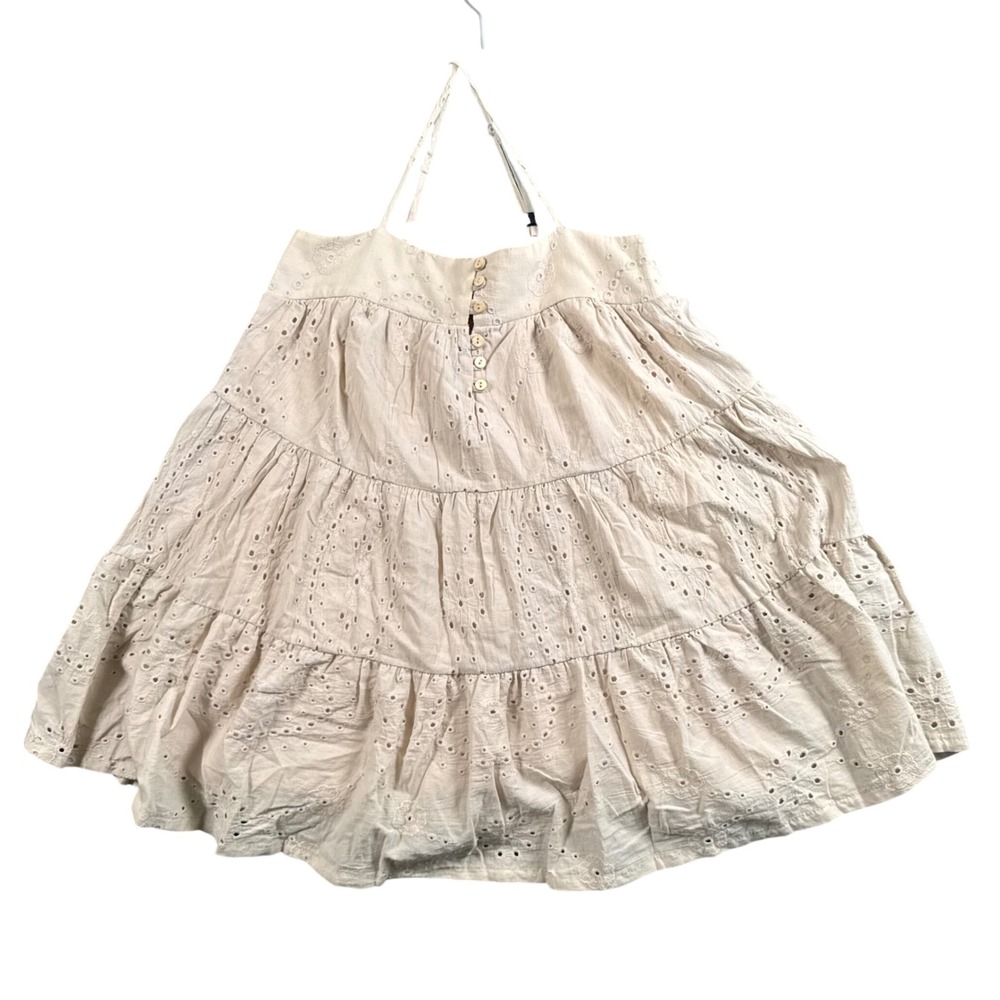 Love Daisy NWT Eyelet Halter Dress Size 12 Cottagecore Coquette‎ Prairie Cotton